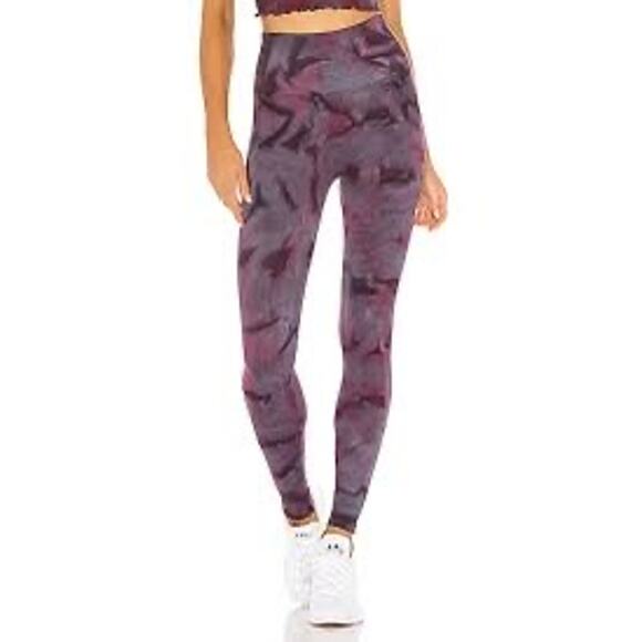 Spiritual Gangster Pants - Spiritual Gangster Self Love Legging Wildberry Galaxy Tie Dye Womens Size XS